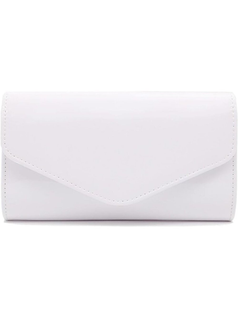 Shiny Patent Leather Envelope Clutch Purse | Elegant Candy Chain Evening Bag